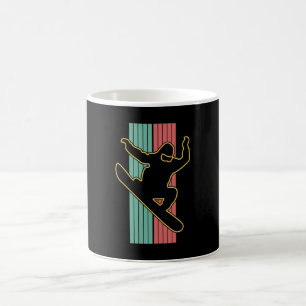 Vintage Retro Snowboarding Kaffemugg