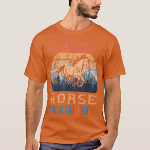 Vintage Retro som min häst och kanske som 4 person T Shirt