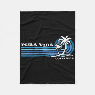 Vintage Retro Sommarlov Costa Rica Pura Vida Fleecefilt