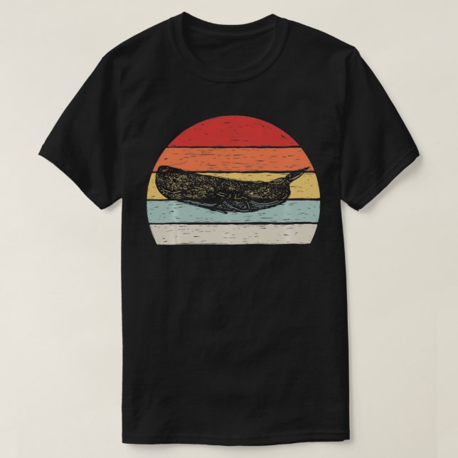 Vintage Retro Sperm Whale Pullover T Shirt (Design framsida)