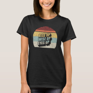 Vintage Retro Stå Upp Vakna Öppna Ögonen Hamilton T Shirt