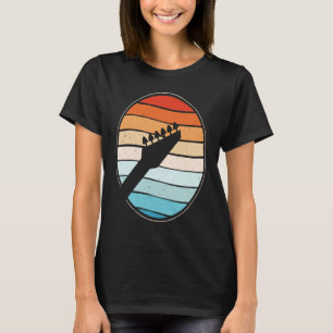 Vintage Retro Sten & Roll Music och Guitar Älskare T Shirt