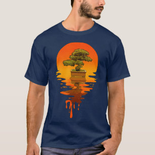 Vintage Retro Stil Bonsai T Shirt