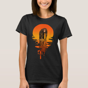 Vintage Retro Stil Chimpanzee T Shirt