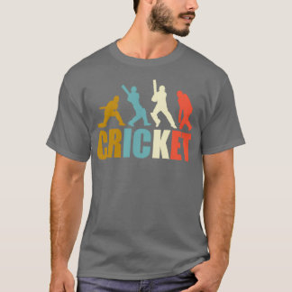 Vintage Retro Stil Cricket T Shirt