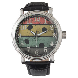 Vintage Retro Stil Distress Pickleball Art Armbandsur