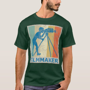 Vintage Retro Stil Filmmaker Camera Photography T Shirt