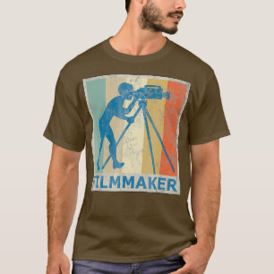 Vintage Retro Stil Filmmaker Camera Photography T Shirt