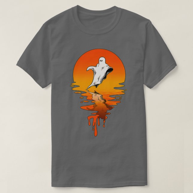 Vintage Retro Stil Ghost Hunt T Shirt (Design framsida)