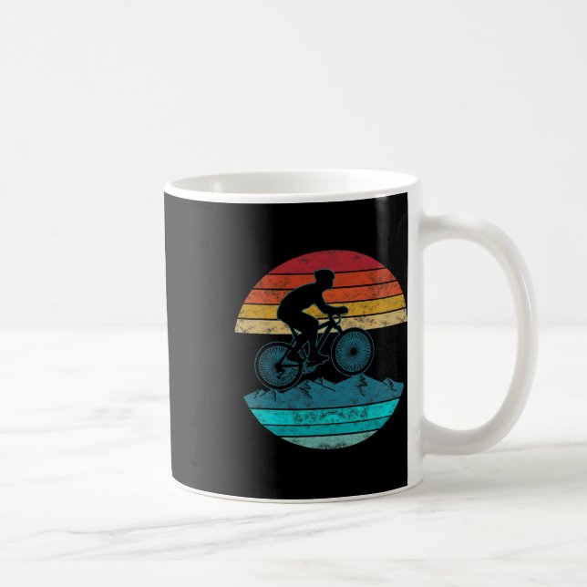 Vintage Retro Stil Mountainbike Cykelpresent  Kaffemugg (Höger)