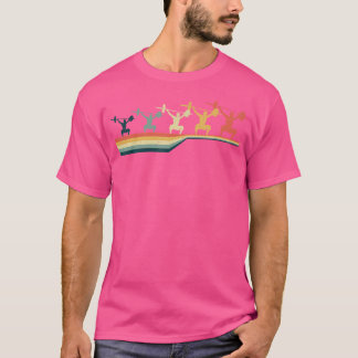 Vintage Retro Stil Shirt-viktning T Shirt