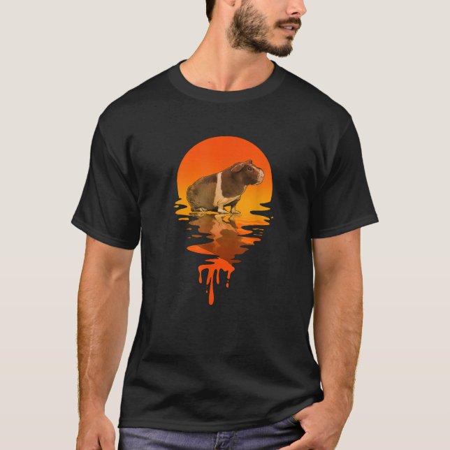 Vintage Retro Stil Smala Gris T Shirt (Framsida)