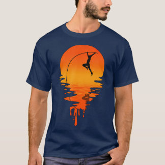 Vintage Retro Style Pole Vault T Shirt