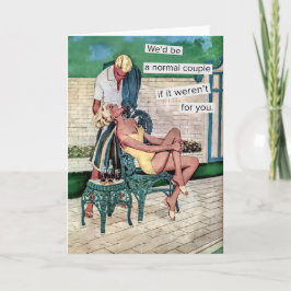 Vintage Retro suburban lite lustig Kort