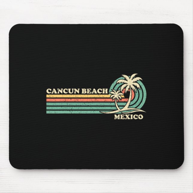 Vintage Retro Summer Vacation Mexico Cancun Beach Musmatta (Framsidan)