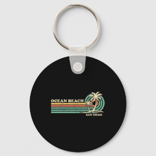Vintage Retro Summer Vacation San Diego Ocean Beac Nyckelring