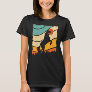 Vintage Retro Sunset Horse Vild Animal Vild Horses T Shirt