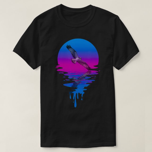 Vintage Retro Sunset Osprey T Shirt (Design framsida)