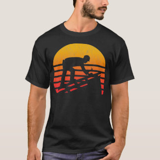 Vintage Retro Sunset Roofer T Shirt