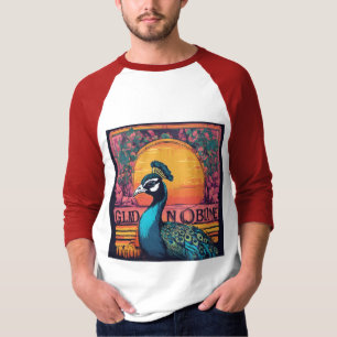 Vintage Retro Sunset T-Shirt - Coola Peacock Baby