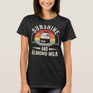 Vintage Retro Sunshine och Almond Mjölk Summer 1 T Shirt