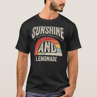 Vintage Retro Sunshine och Lemonade Sommar 6 T Shirt