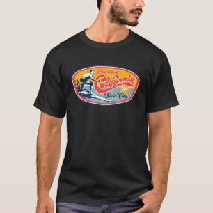 Vintage Retro Surfa Stil UC Santa Cruz T Shirt