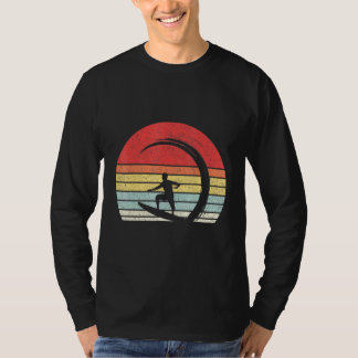 Vintage Retro Surfer Wave Surfing Surfa Beach T Shirt