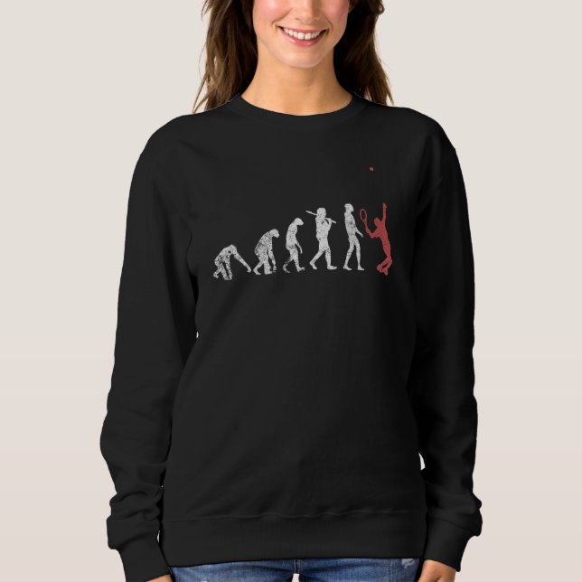 Vintage Retro Tennis Evolution T Shirt (Framsida)