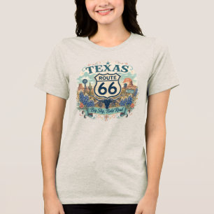 Vintage Retro Texas Mother Road Big Sky Kläder T Shirt