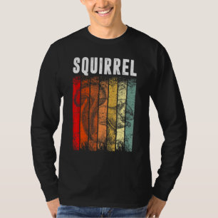 Vintage Retro Theme Squirrel Cute Pet Animal T Shirt
