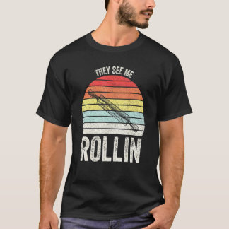 Vintage Retro They See Me Rollin Rullande Rullande T Shirt