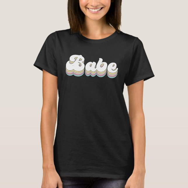 Vintage Retro Tjej Bröllop Henparty Match T Shirt (Framsida)