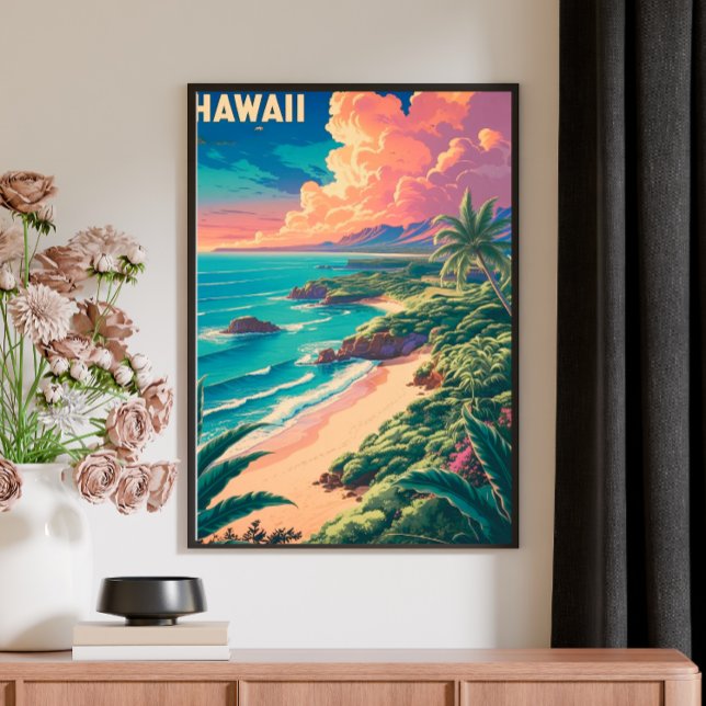 Vintage Retro Travel Poster - HAWAII (Skapare uppladdad)