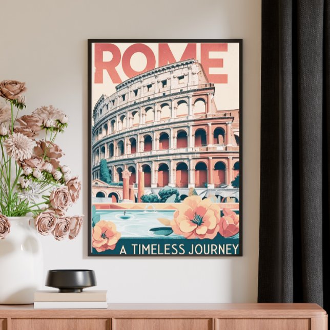 Vintage Retro Travel Poster - Rom,Italien (Skapare uppladdad)