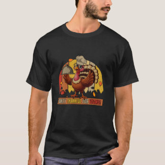 Vintage Retro Turkey tack för Vegans Thanksgiv T Shirt
