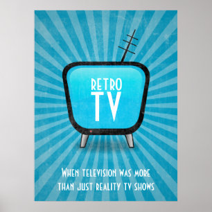 Vintage Retro TV-TV Poster