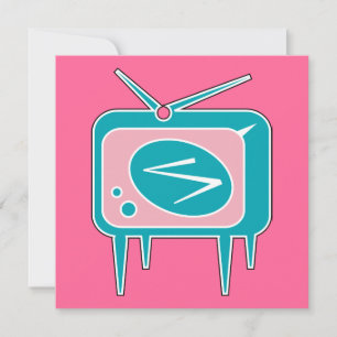 Vintage Retro TV-uppsättning
