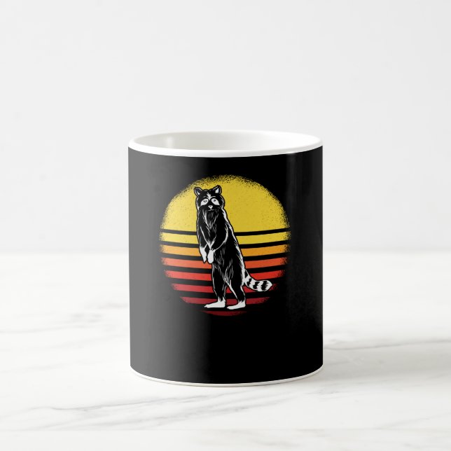 Vintage Retro Tvättbjörn Kaffemugg (Center)