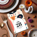 Vintage Retro Typography och Mönster Bordsnummer<br><div class="desc">Placera händelsemedjan med det här vintage-inspirerade bordsnumret-kortet för snyggt. Med en unik mönster och fet typografi kombineras klassiskt charm med modernt flus. Perfekt för bröllop, middagen party, eller någon speciell händelse, dessa bordsnummer tillför era bord-inställningar lite nostalgi och elegans. Den tidlösa utformningen gör att olika teman passar smidigt, skapar den...</div>