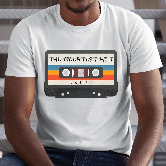 Vintage Retro Underbarare Slå kassettbandsdag T Shirt (Vintage Retro Greatest Hit Cassette Tape Birthday T-Shirt)