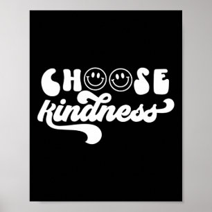 Vintage Retro Välj indness Smile Ansikte Inspiron Poster