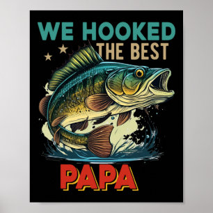 Vintage Retro Vi Fick Den Bästa Pappa Fars Dag Poster