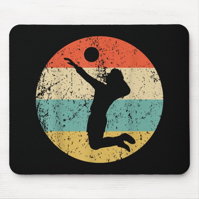Vintage Retro Volleyball Player Musmatta (Framsidan)