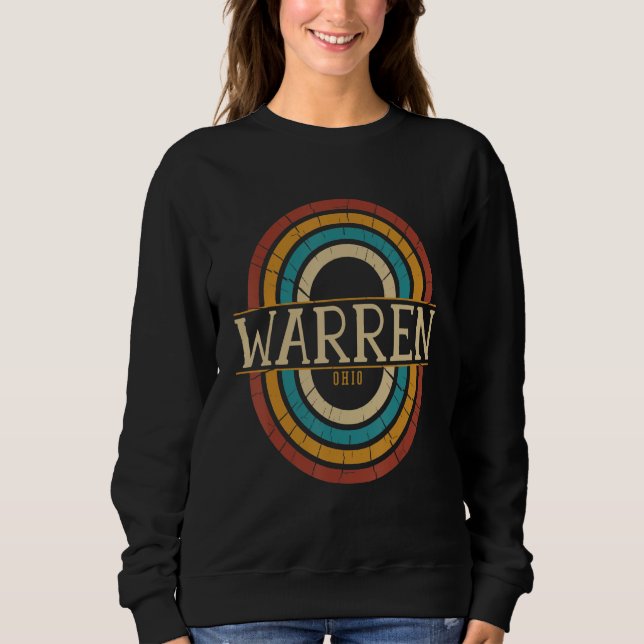 Vintage Retro Warren Ohio OH Souvenirs T Shirt (Framsida)
