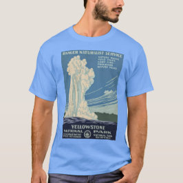 Vintage Retro Yellowstone National Park Travel T Shirt
