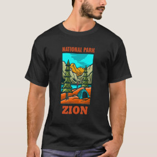 Vintage Retro Zion nationalpark Utah T Shirt