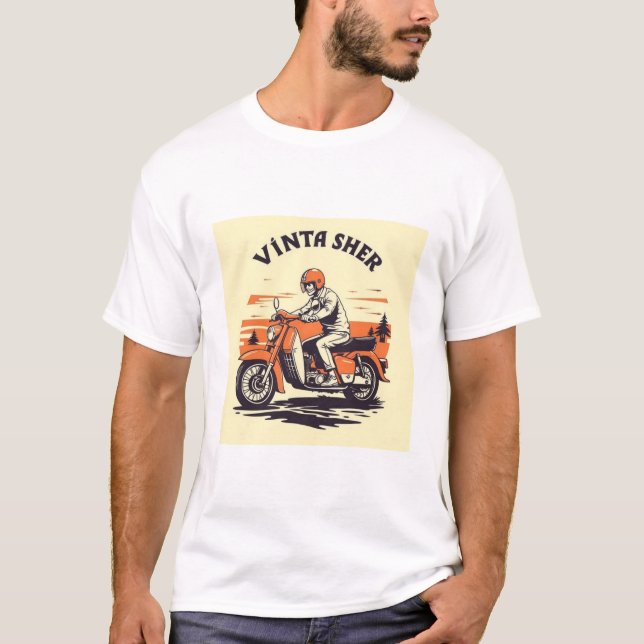 Vintage, retrot-shirt t shirt (Framsida)