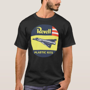 Vintage Revell Plastic Kit Decal Fighter Flygplan T Shirt