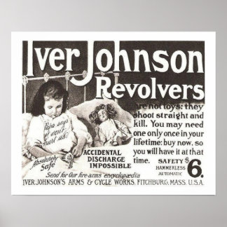 Vintage Revolver och försök inte det här hemma Poster